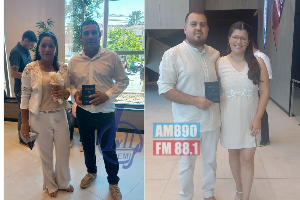 "No te cases ni te embarques": dos parejas desafiaron el mito del Martes 13 y dieron el sí