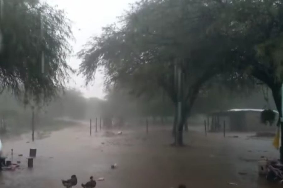 Llegó la lluvia a El Simbolar durante la tarde del miércoles