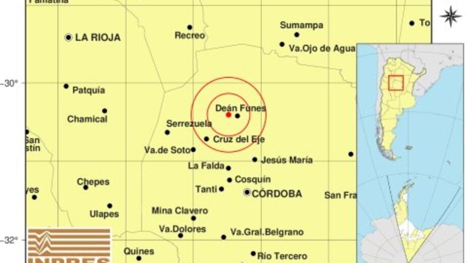 Temblor sacude el norte de Córdoba: epicentro cerca de Deán Funes