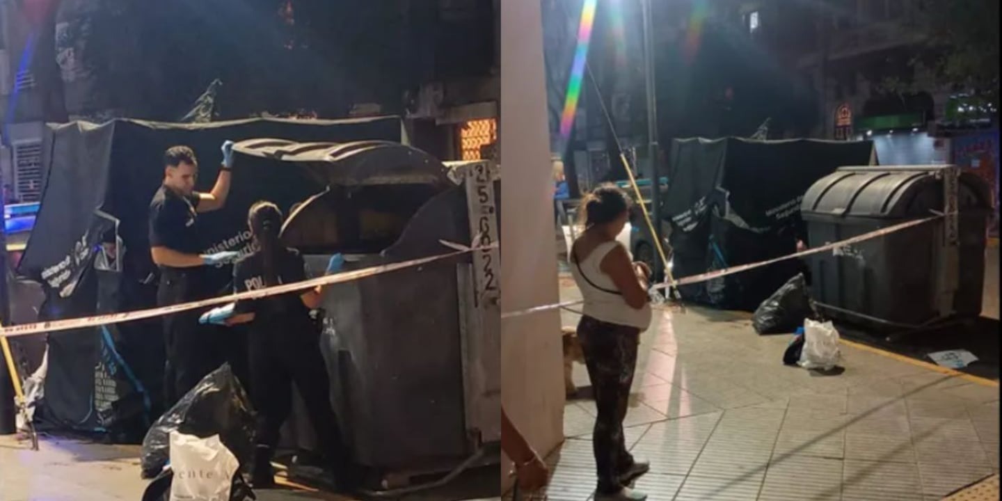 Encontraron el cuerpo de un hombre dentro de un contenedor de basura en Belgrano