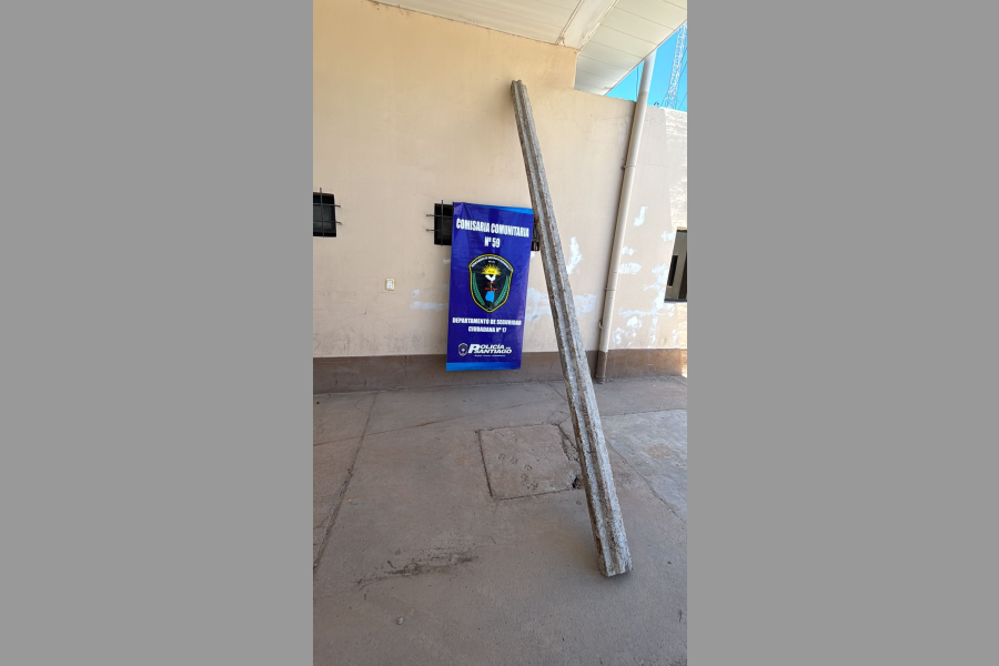 Recuperan material metálico sustraído en Santa Teresita