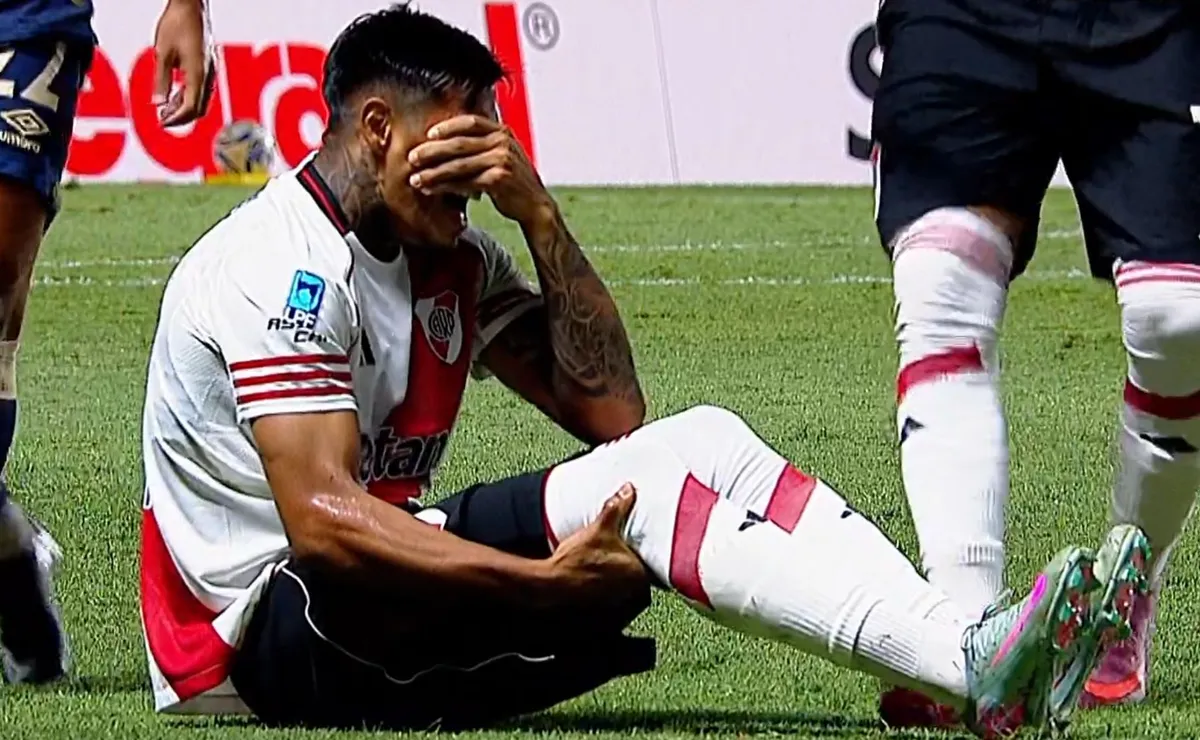 Durísimo golpe para Gallardo en River: Portillo se rompió los ligamentos y será baja por siete meses