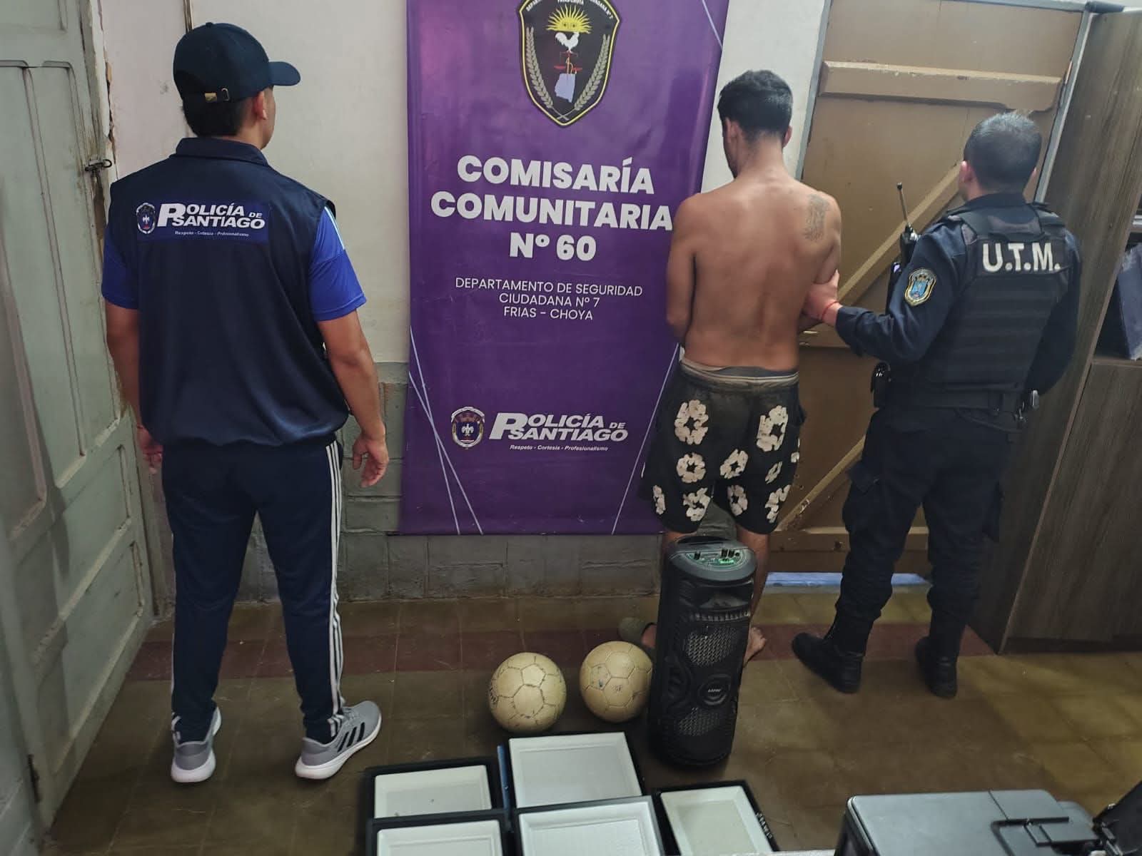 Frías: la Policía esclareció un robo en el Club Dos Leones