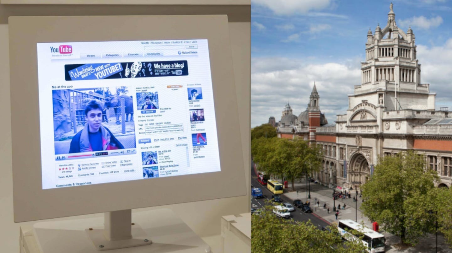YouTube entra en el museo: exhiben el primer video de la plataforma en una prestigiosa galería de Londres
