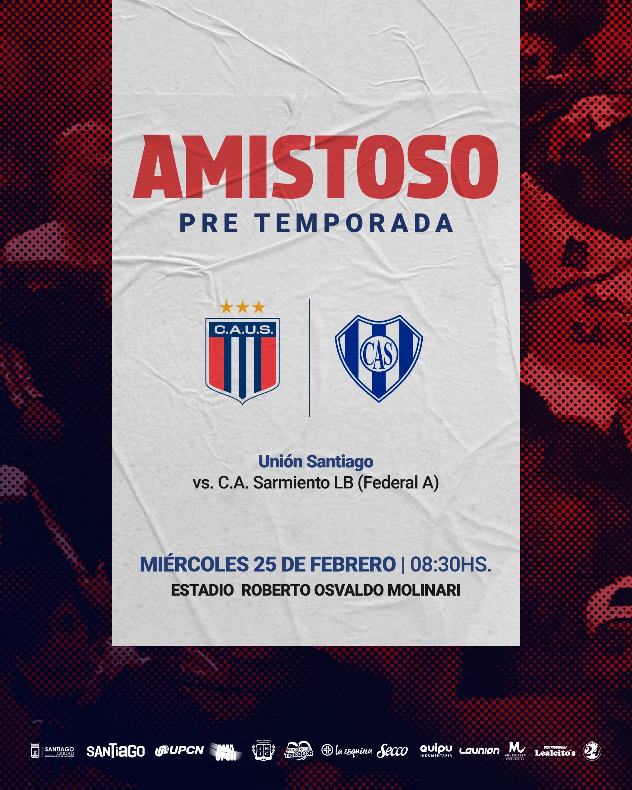 Unión Santiago afronta un amistoso ante Sarmiento de La Banda