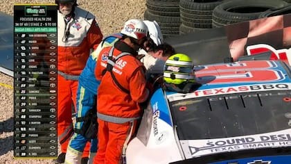 Impactante accidente de Baltazar Leguizamón en su debut histórico en la NASCAR