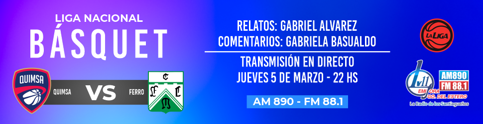 Con transmisión de LV11, Quimsa busca prolongar su buena racha ante el líder Ferro en el Estadio Ciudad