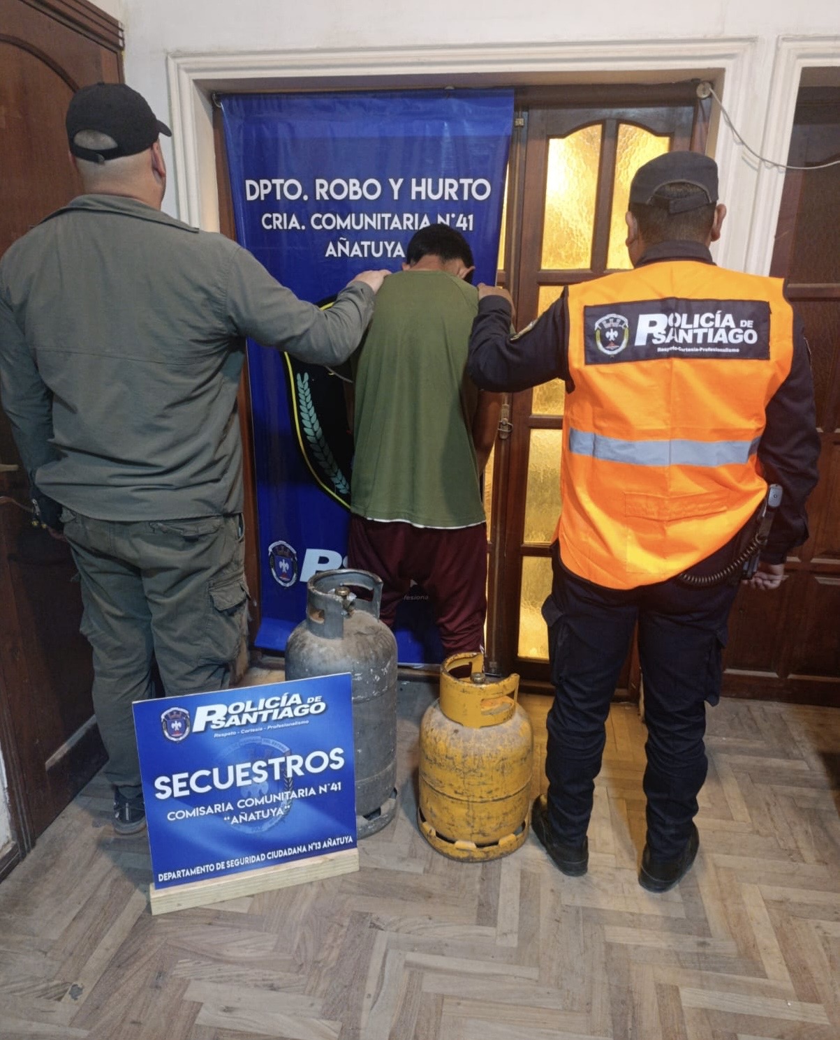 Recuperan garrafas robadas y detienen a un sospechoso en Añatuya