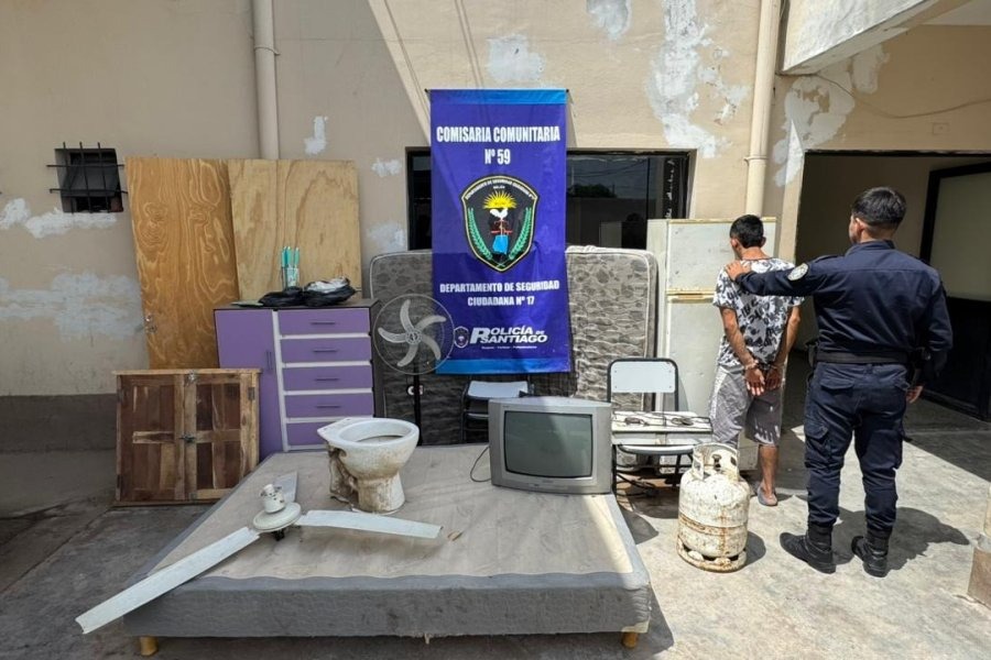 Amplio operativo policial permitió recuperar numerosos elementos robados en el barrio General Paz