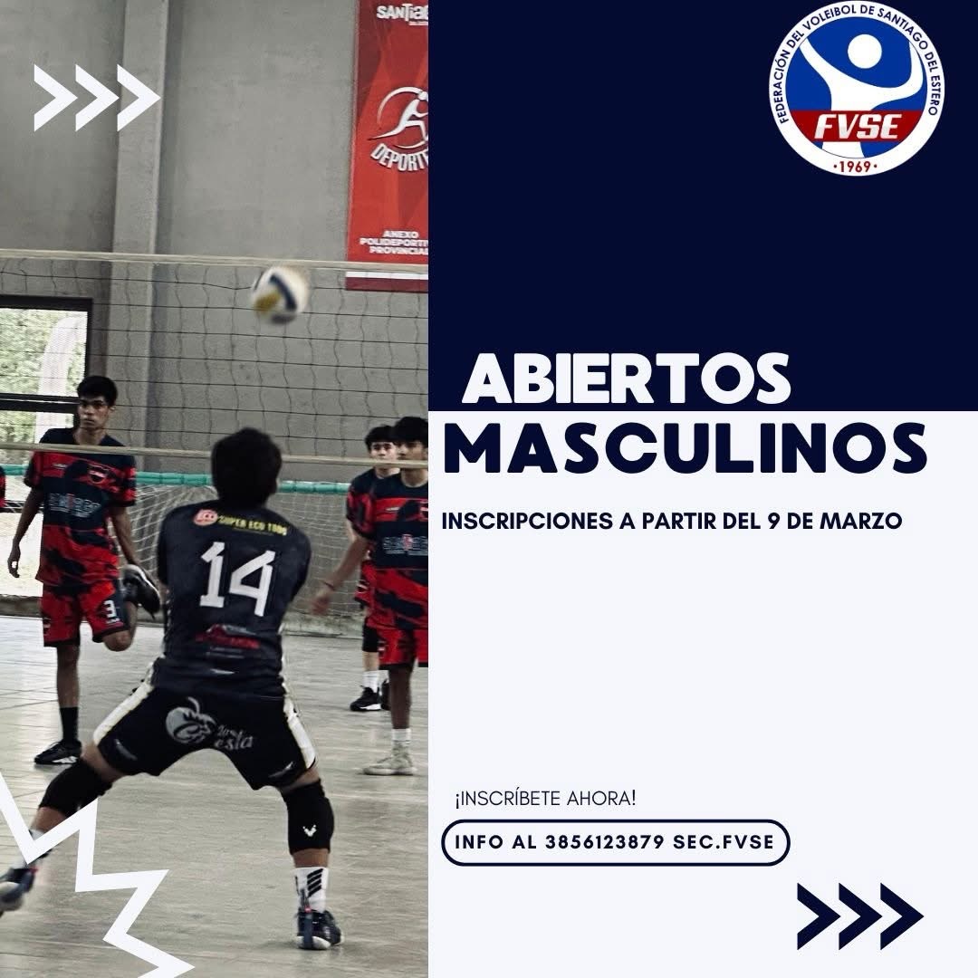 La FVSE lanza torneos abiertos masculinos rumbo al Anual 2026
