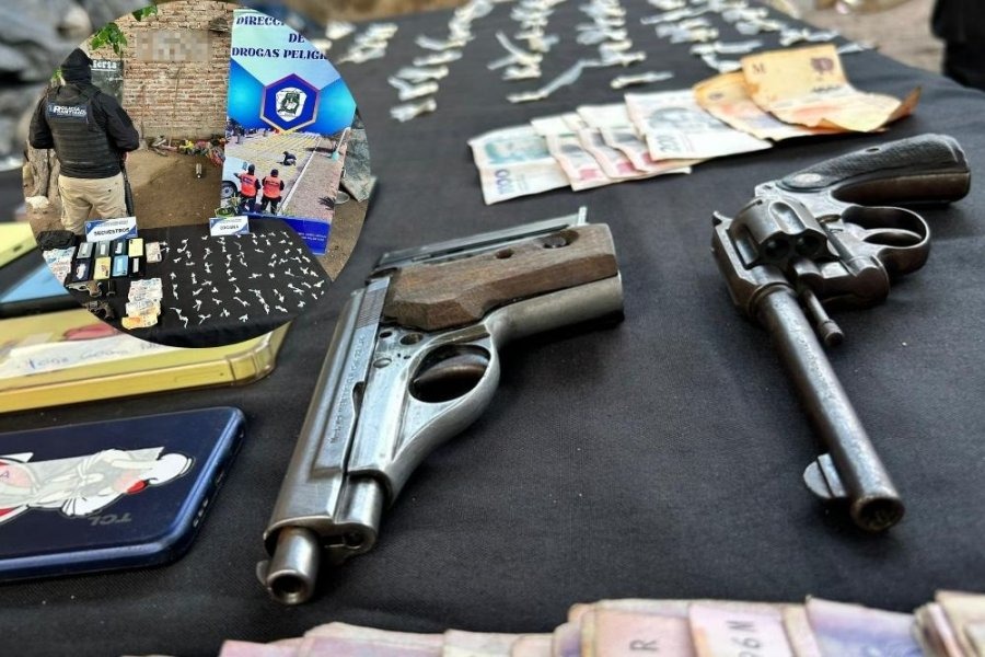 Secuestran cocaína, armas y motos desarmadas en un allanamiento en el barrio Libertad