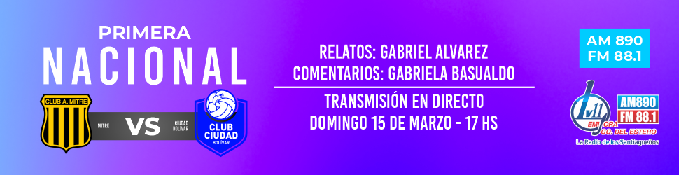 Mitre recibe a Ciudad Bolívar por la 5° fecha de la Primera Nacional y es transmisión de Radio LV11