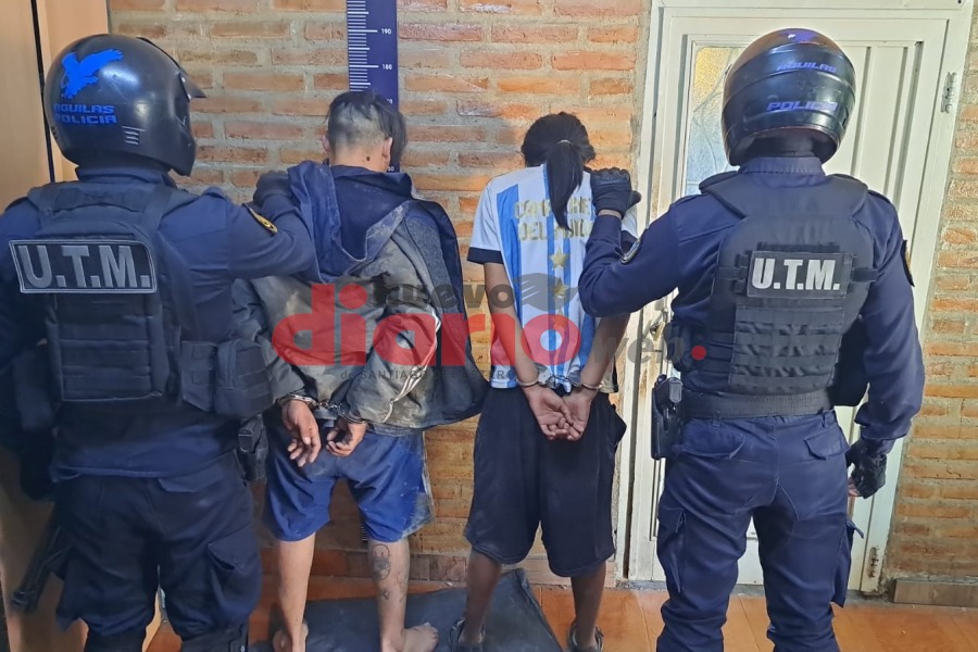 Detuvieron a dos jóvenes en Villa Nueva: uno de ellos amenazaba a vecinos con un arma de fuego