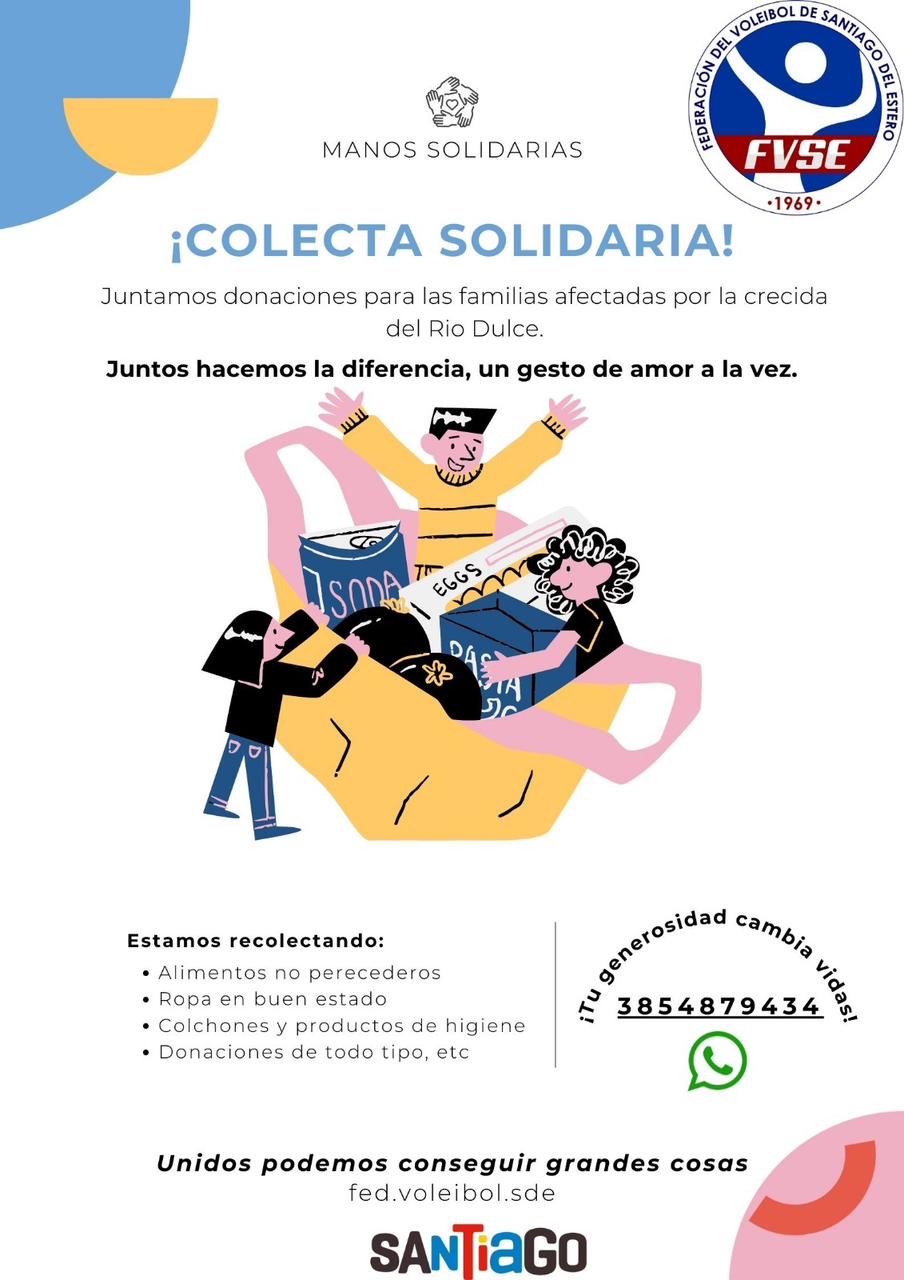 La Federación convoca a una campaña solidaria por las familias afectadas por la crecida del Río Dulce