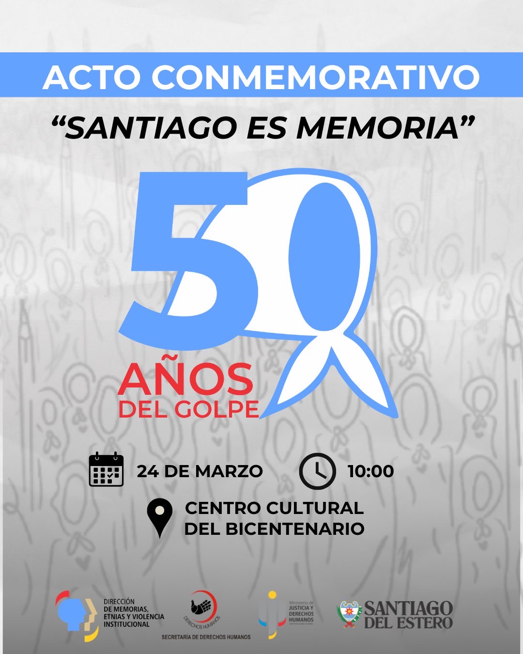 Invitan al acto conmemorativo por el Día Nacional de la Memoria en el CCB