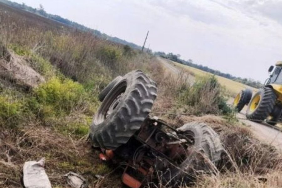 Horror en el campo: un trabajador golondrina fue aplastado por un tractor y murió