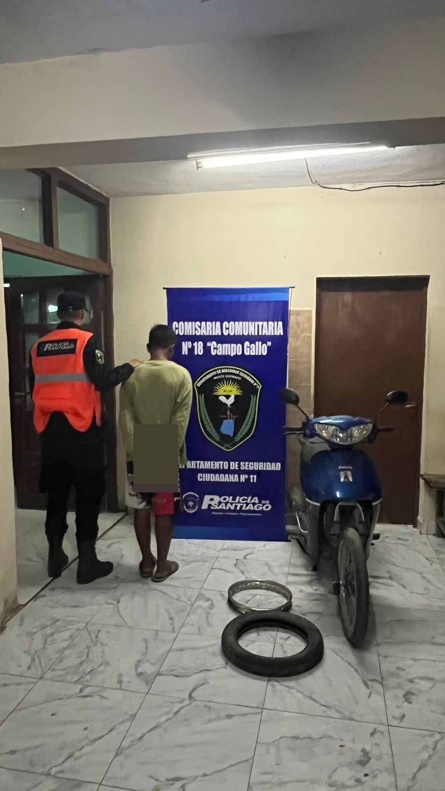 Aprehenden a un joven y secuestran una moto robada en zona rural de Alberdi