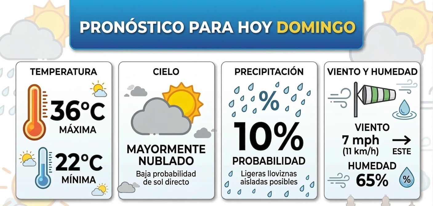 Domingo en Santiago: cielo cubierto y clima templado para cerrar la semana