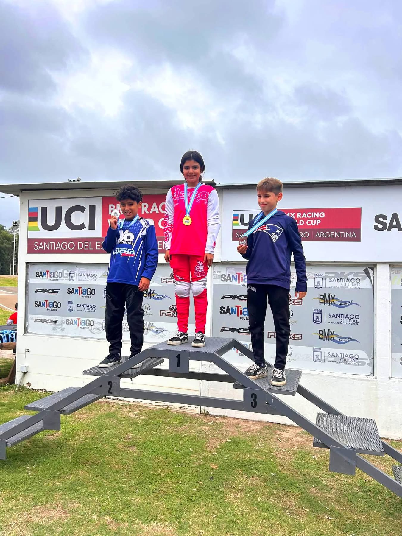 Delfina Echegaray hizo historia en el BMX y se consagró campeona en el Petit Torneo