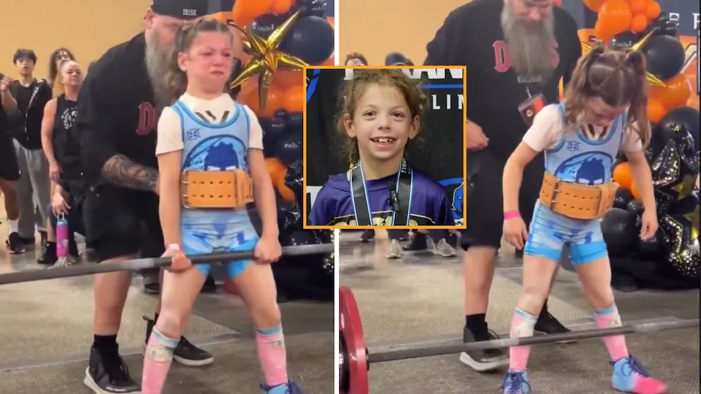 Fenómeno viral: la niña de 9 años que levantó 80 kilos y encendió el debate sobre el entrenamiento infantil