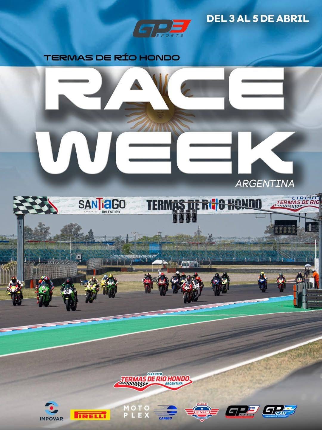 Termas vibra con la velocidad: llega la 1ª fecha de GP3 Sports