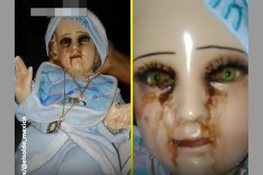"Muchos dicen que es cosa del diablo": estatua del Niño Jesús llora sangre y aterroriza a pobladores en zona rural