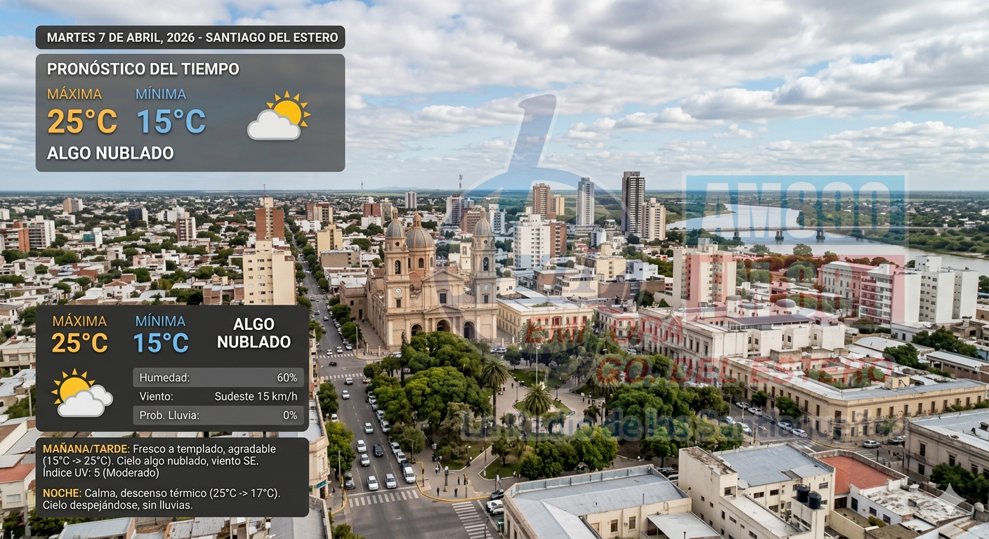 El tiempo en Santiago: martes con descenso de temperatura y cielo algo nublado